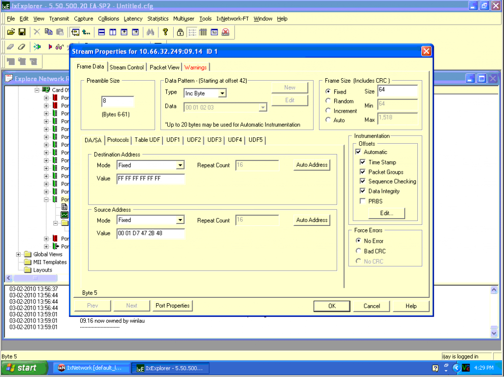 Ixia Software 『无题』 » Blog Archive » IXIA 测试免费ARP