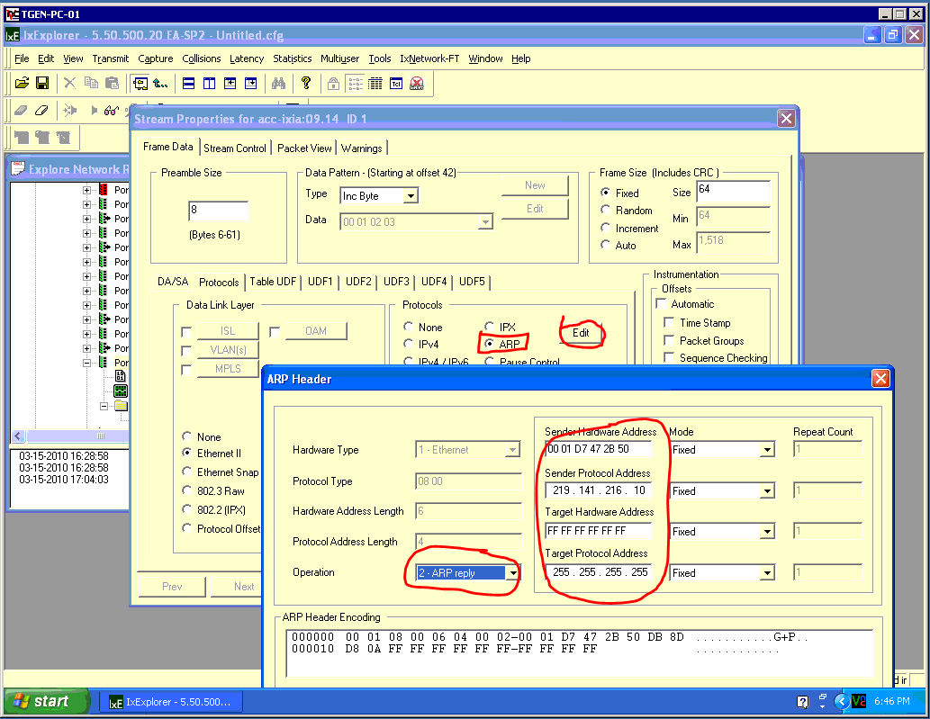 IXIA-04 - edit protocol